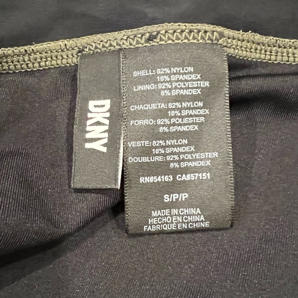 DKNY Printed High Waist Bikini Bottom in Block Leopard Moss Green (S) - Picture 6 of 8